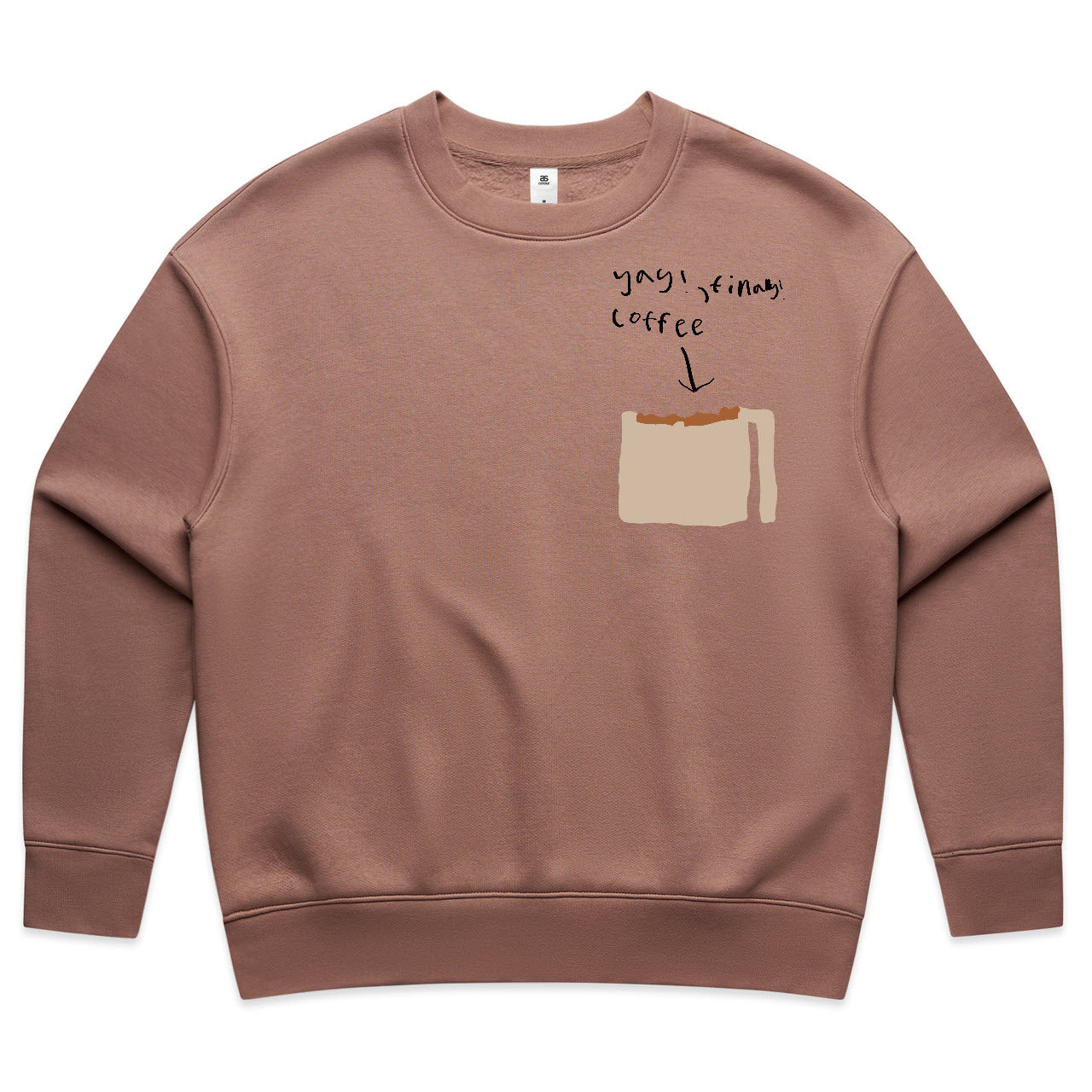 Finally, Coffee Sweater - Womens
