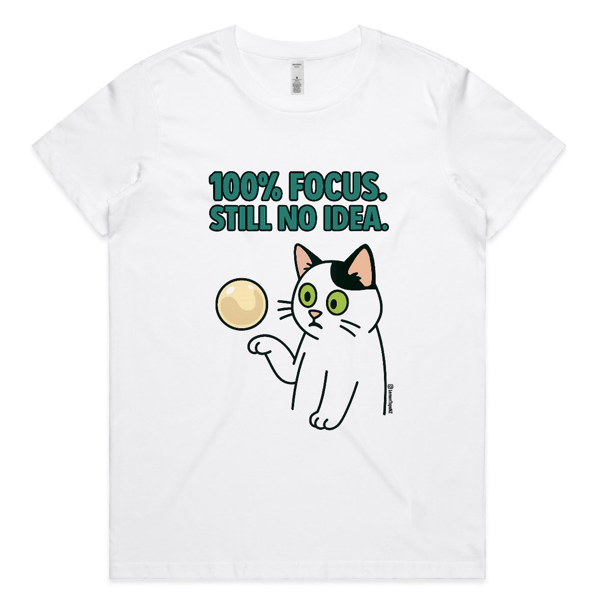 Cat Bubble tee - Womens