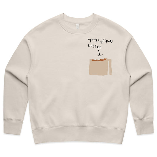 Finally, Coffee Sweater - Womens