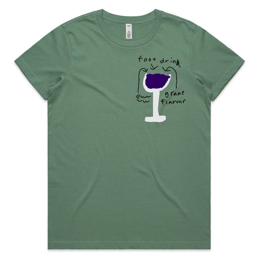 Foot drink tee - Womens